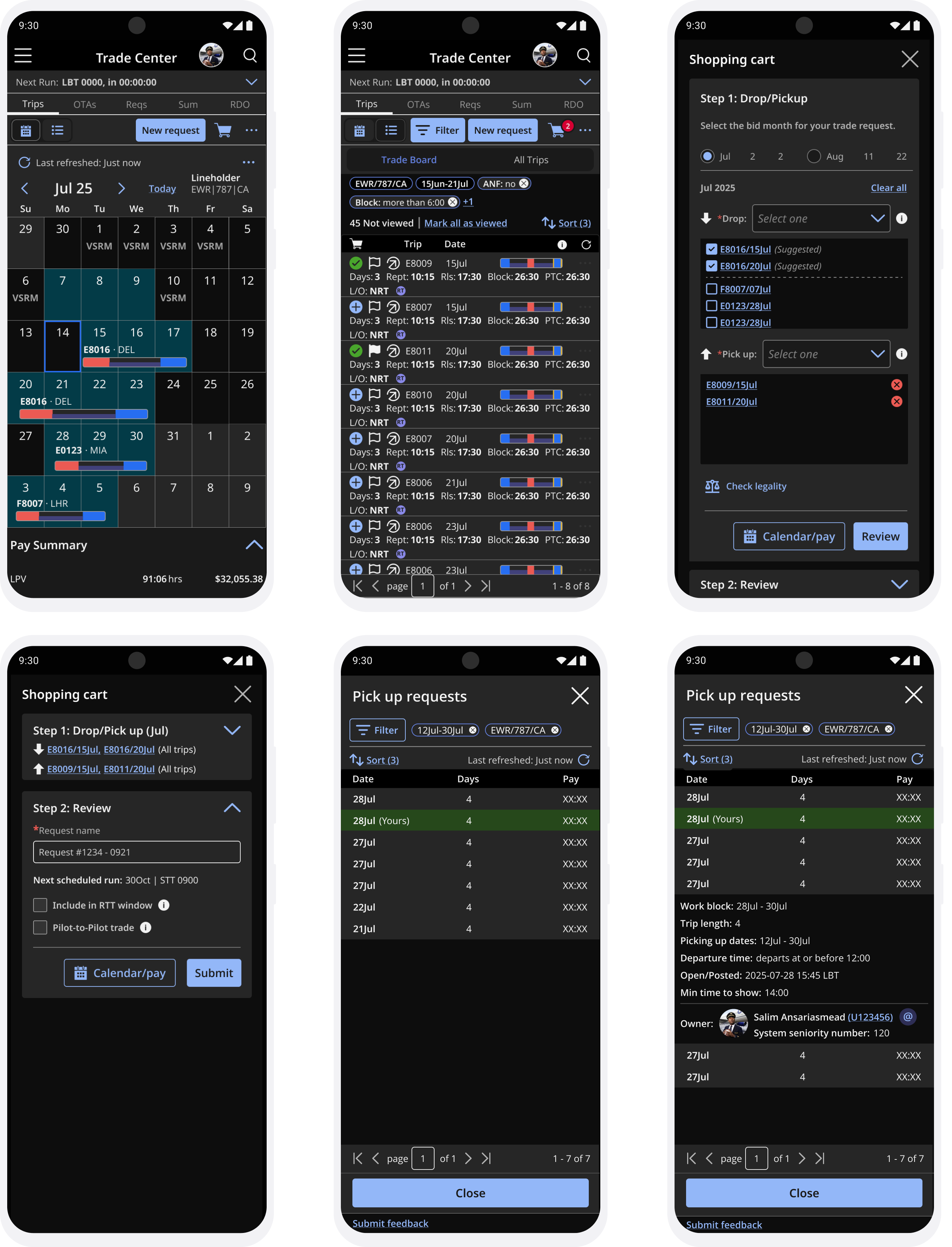 mobile dark screens